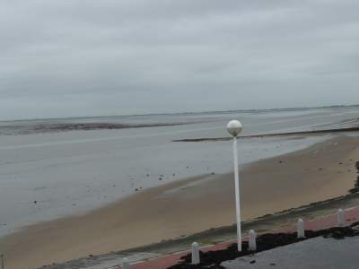 Der Kurhausstrand bei Flut